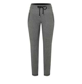 MAC EASY Tapered Jogpants - Slate Chevron Graphite - 2710-00-0107L-057B