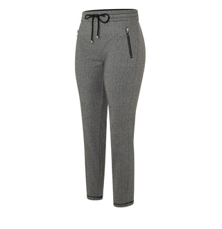 MAC EASY Tapered Jogpants - Slate Chevron Graphite - 2710-00-0107L-057B
