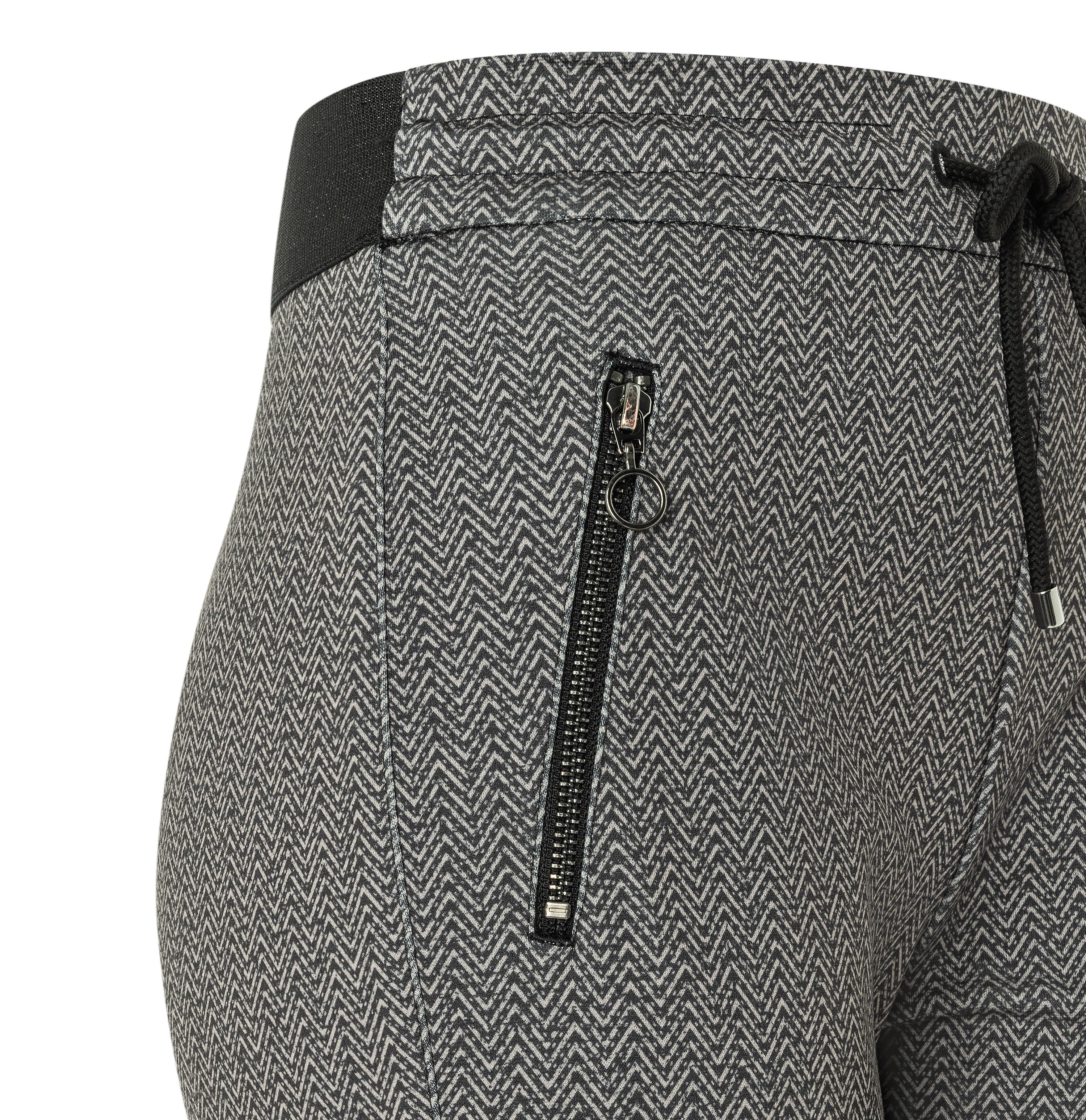 MAC EASY Tapered Jogpants - Slate Chevron Graphite - 2710-00-0107L-057B von MAC