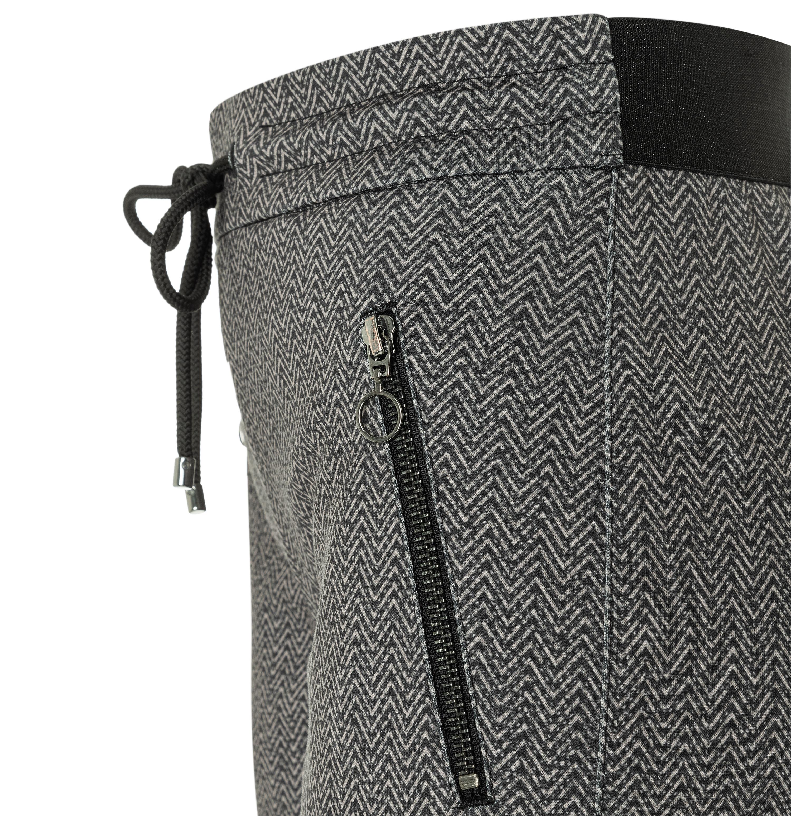 MAC EASY Tapered Jogpants - Slate Chevron Graphite - 2710-00-0107L-057B