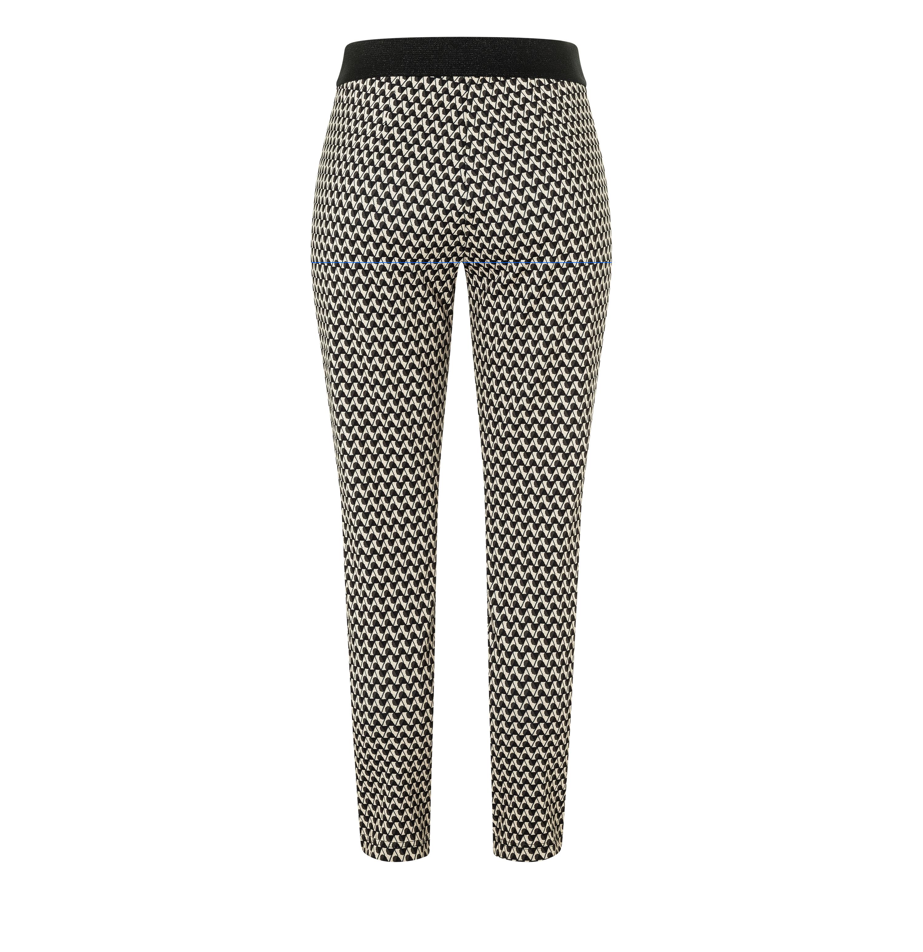 MAC EASY Jogpants - Houndstooth Sand - 2710-00-0107L-219B
