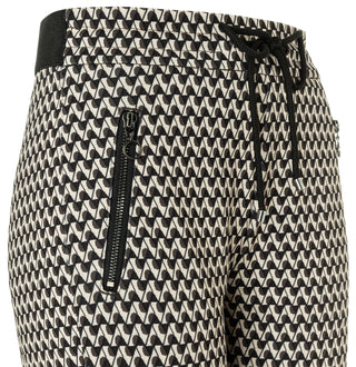 MAC EASY Jogpants - Houndstooth Sand - 2710-00-0107L-219B