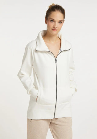 ELBSAND ALVIS Sweatjacke Stehkragen cloud white 70348.1660