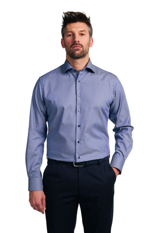 ETERNA Slim Fit Langarm Hemd - Azure Mist Twill - 3368-08-F140