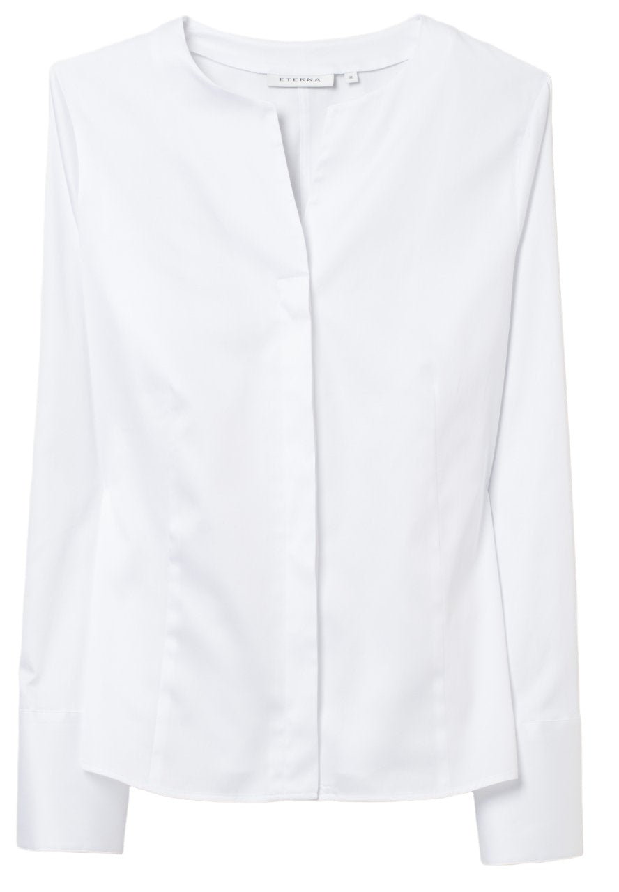 ETERNA MODERN CLASSIC Langarm Bluse - Ivory Mist - 5352 D751.00