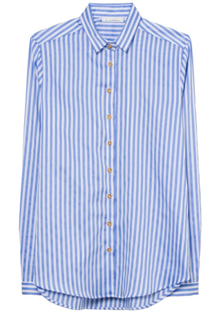 ETERNA MODERN CLASSIC Langarm Bluse - Ocean Mist Stripes - 6249 D721.15