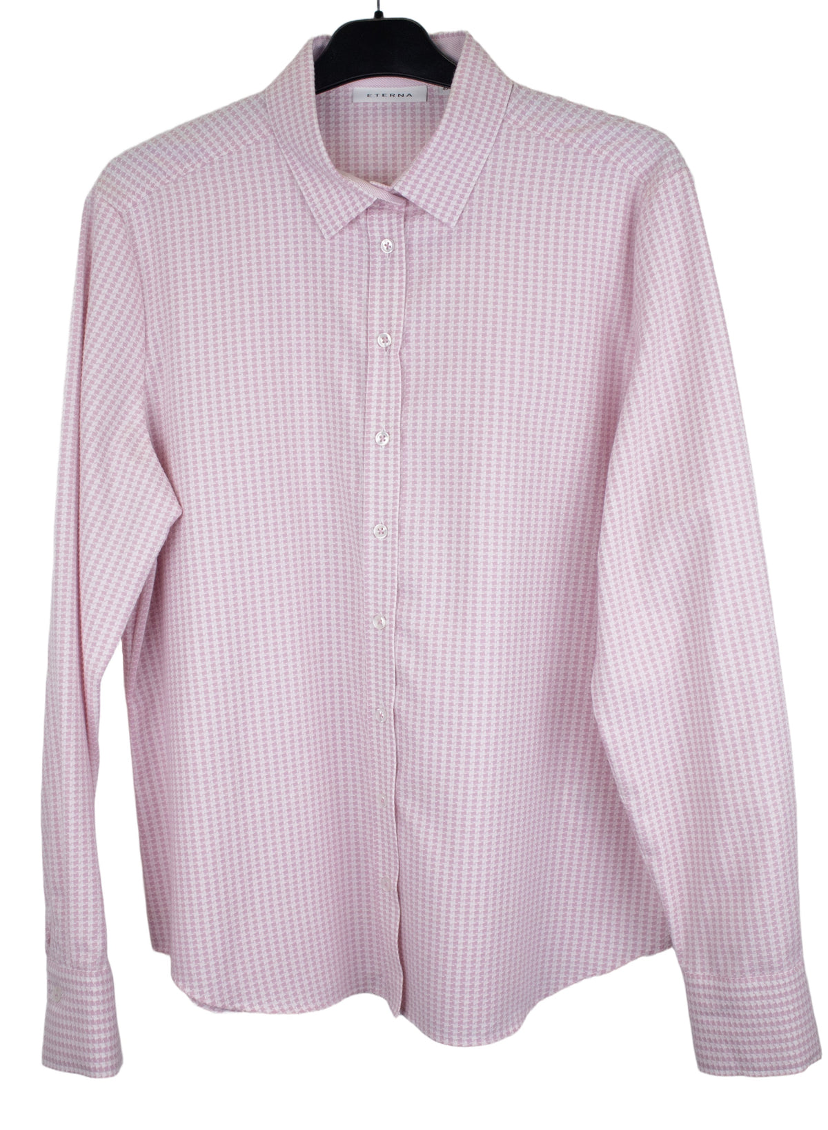 ETERNA MODERN CLASSIC Flanellbluse - Blush Gingham Rose - 6267 D780.51