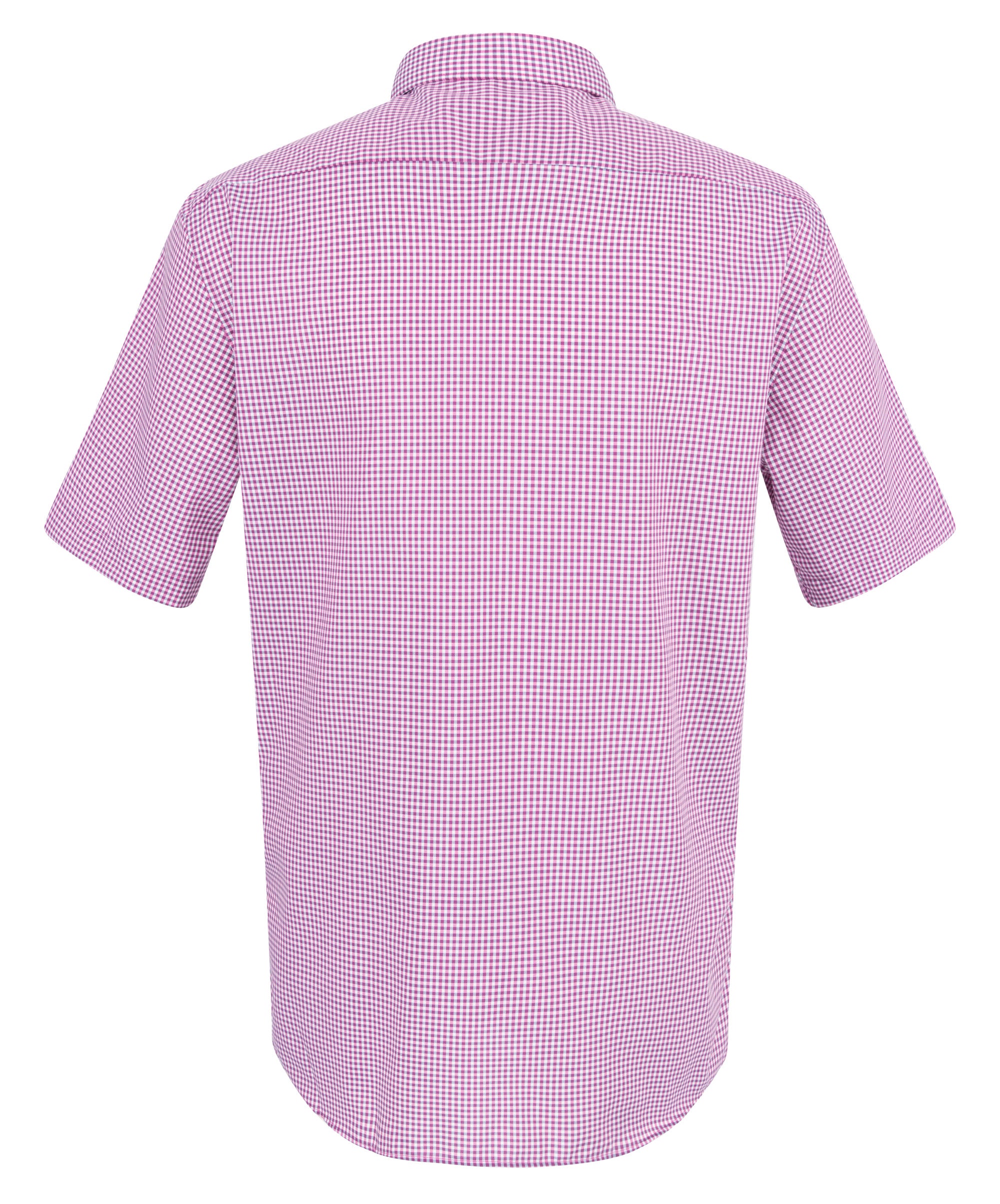 ETERNA MODERN FIT Kurzarm Hemd - Raspberry Gingham Rose - 8913-52-C146