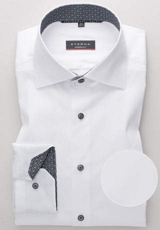ETERNA SUPER SLIM Performance Shirt Langarm Hemd - Arctic White - 3377-00-Z141