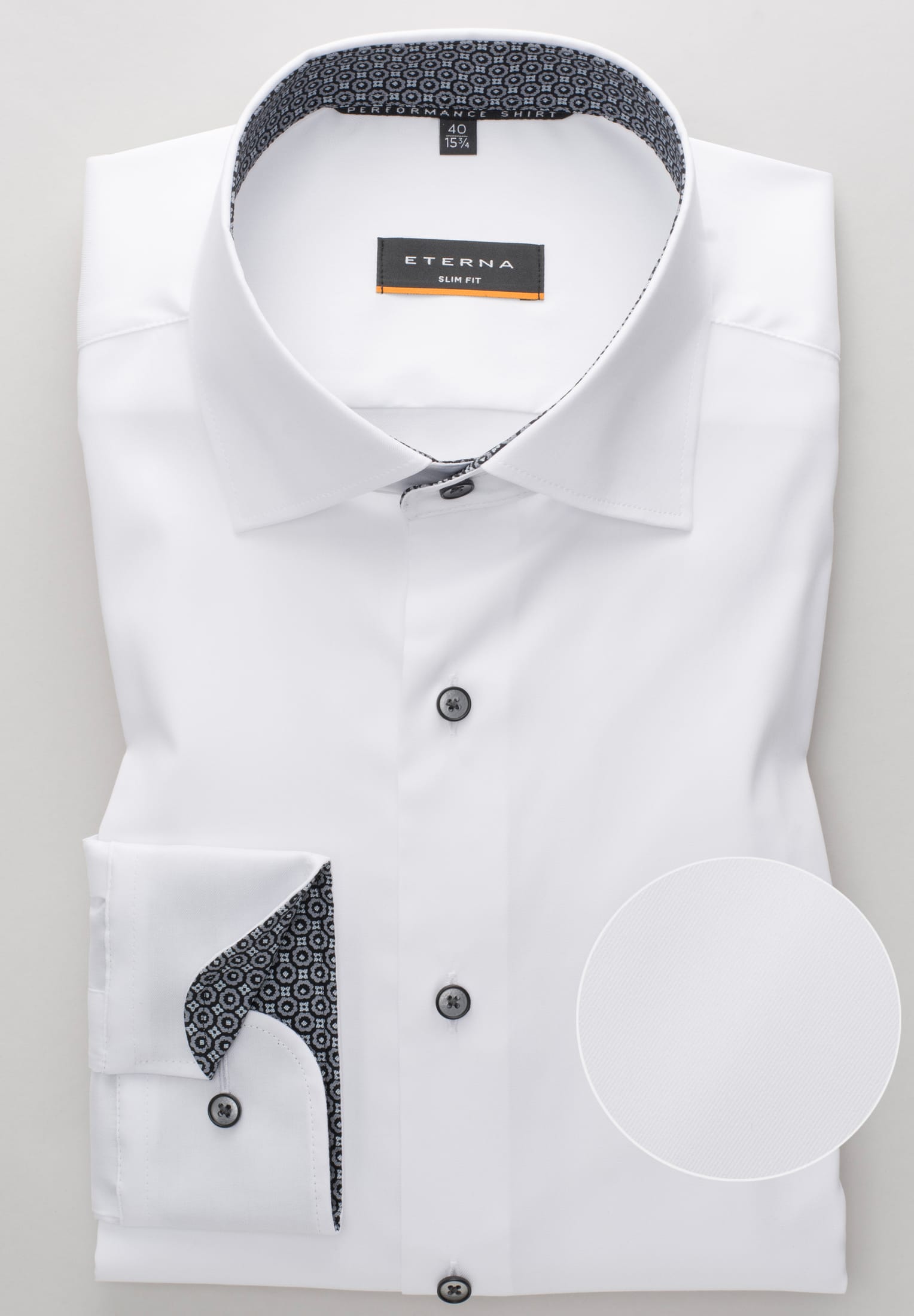 ETERNA SLIM FIT Performance Shirt - Pure Arctic White - 3377-00-F140 von Eterna