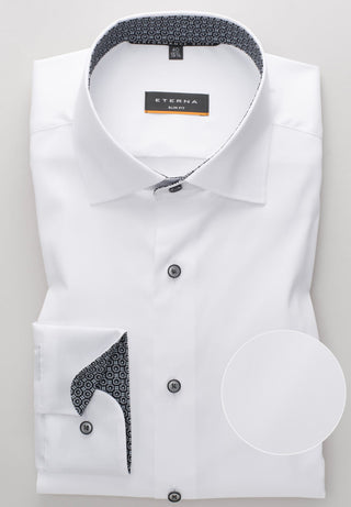 ETERNA SLIM FIT Performance Shirt - Pure Arctic White - 3377-00-F140