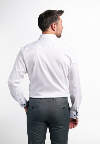 ETERNA Modern Fit Performance Shirt - Crystal Snow White - 4194-00-X14K