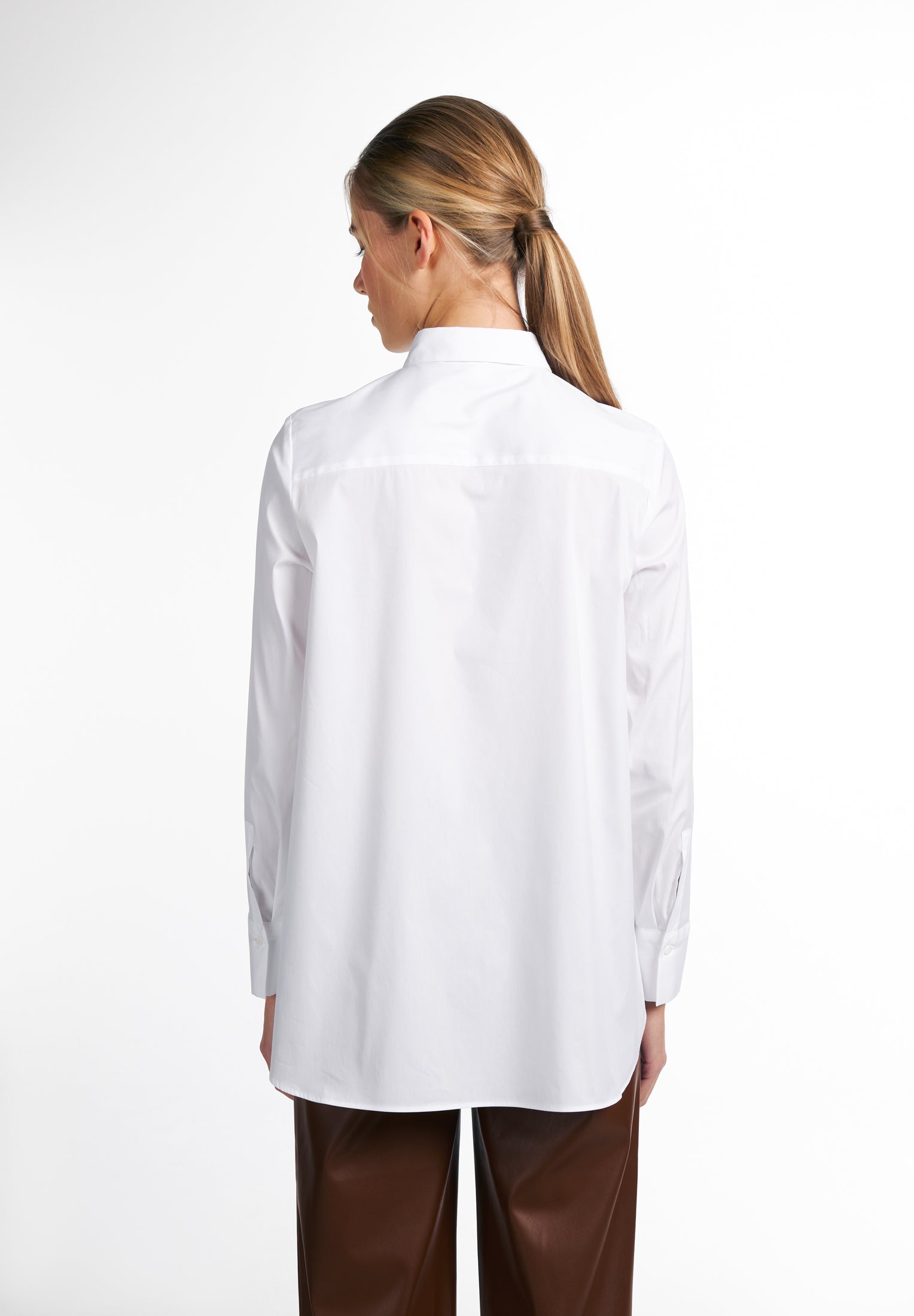 ETERNA 1863 Classic Fit Bluse - Frosted Cotton White - 5212-00-DP40 von Eterna