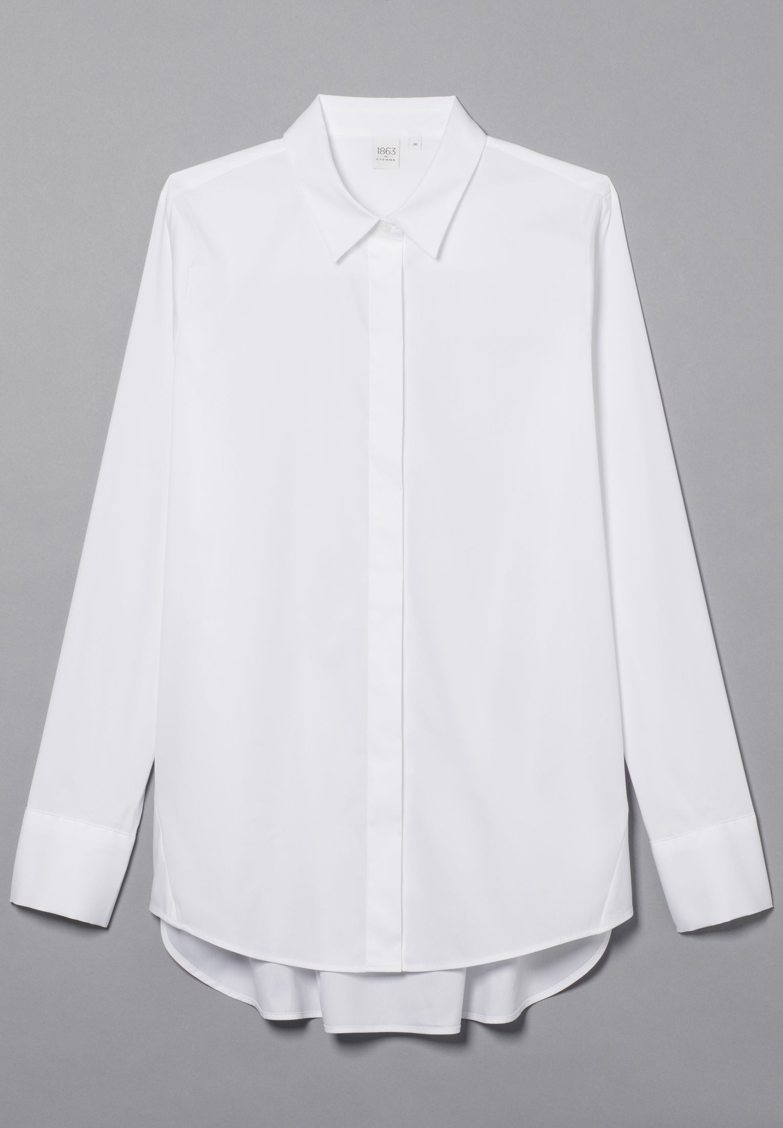 ETERNA 1863 Classic Fit Bluse - Frosted Cotton White - 5212-00-DP40 von Eterna