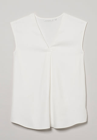ETERNA CLASSIC FIT ohne Arm Bluse - Pearl Whisper White - 5270-01-A993