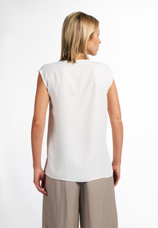 ETERNA CLASSIC FIT ohne Arm Bluse - Pearl Whisper White - 5270-01-A993