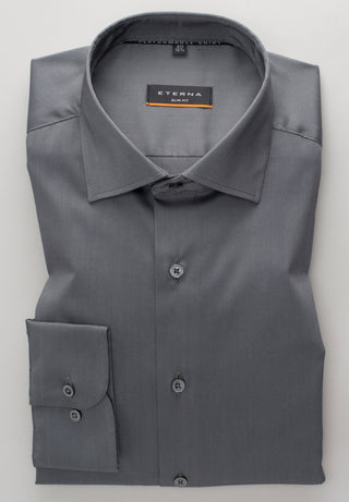 ETERNA Slim Fit Performance Shirt - Steelwood Grey - 3377-35-F170