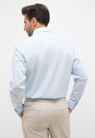 ETERNA COMFORT FIT Langarm Hemd - Sky Mist Poplin - 1100-10-E19K
