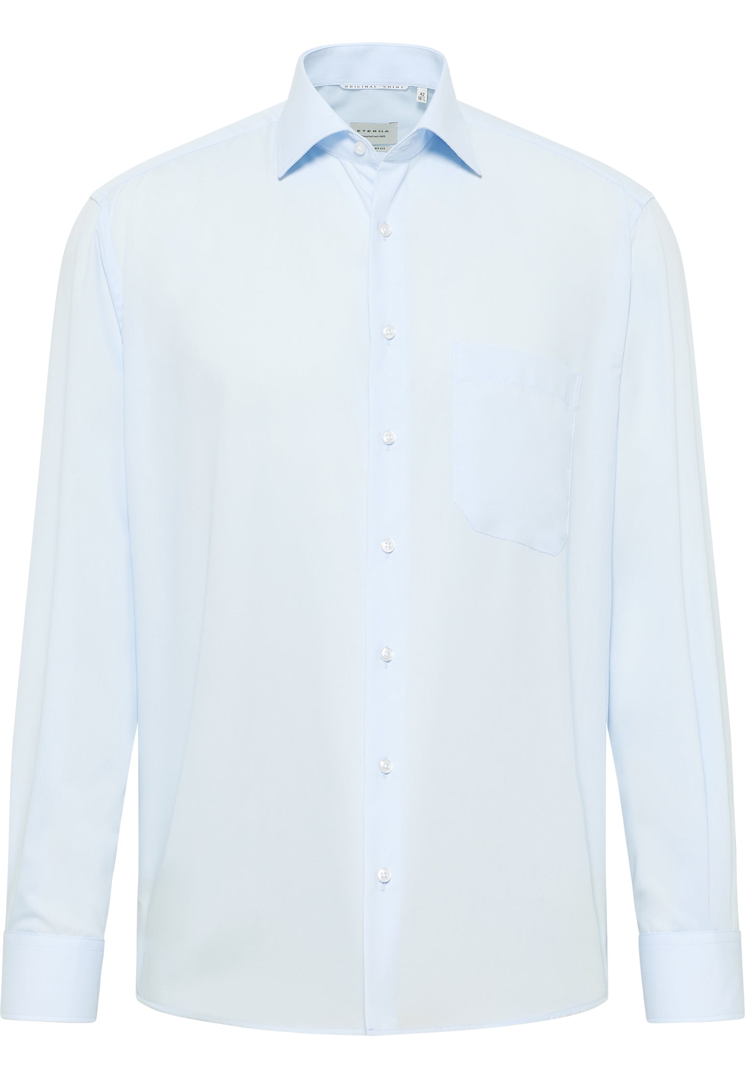 ETERNA COMFORT FIT Langarm Hemd - Sky Mist Poplin - 1100-10-E19K