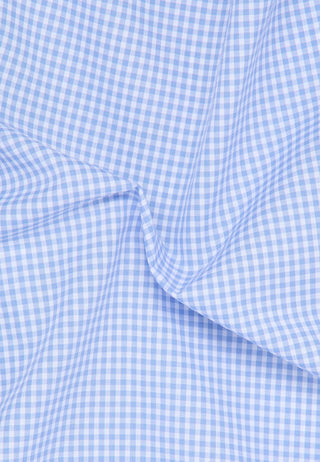 ETERNA COMFORT FIT Langarm Hemd - Misty Sky Gingham - 8913-12-E146