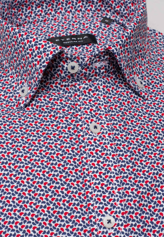 ETERNA REGULAR FIT Kurzarm Hemd - Red Dotted Tide - 2481-18-WS8B