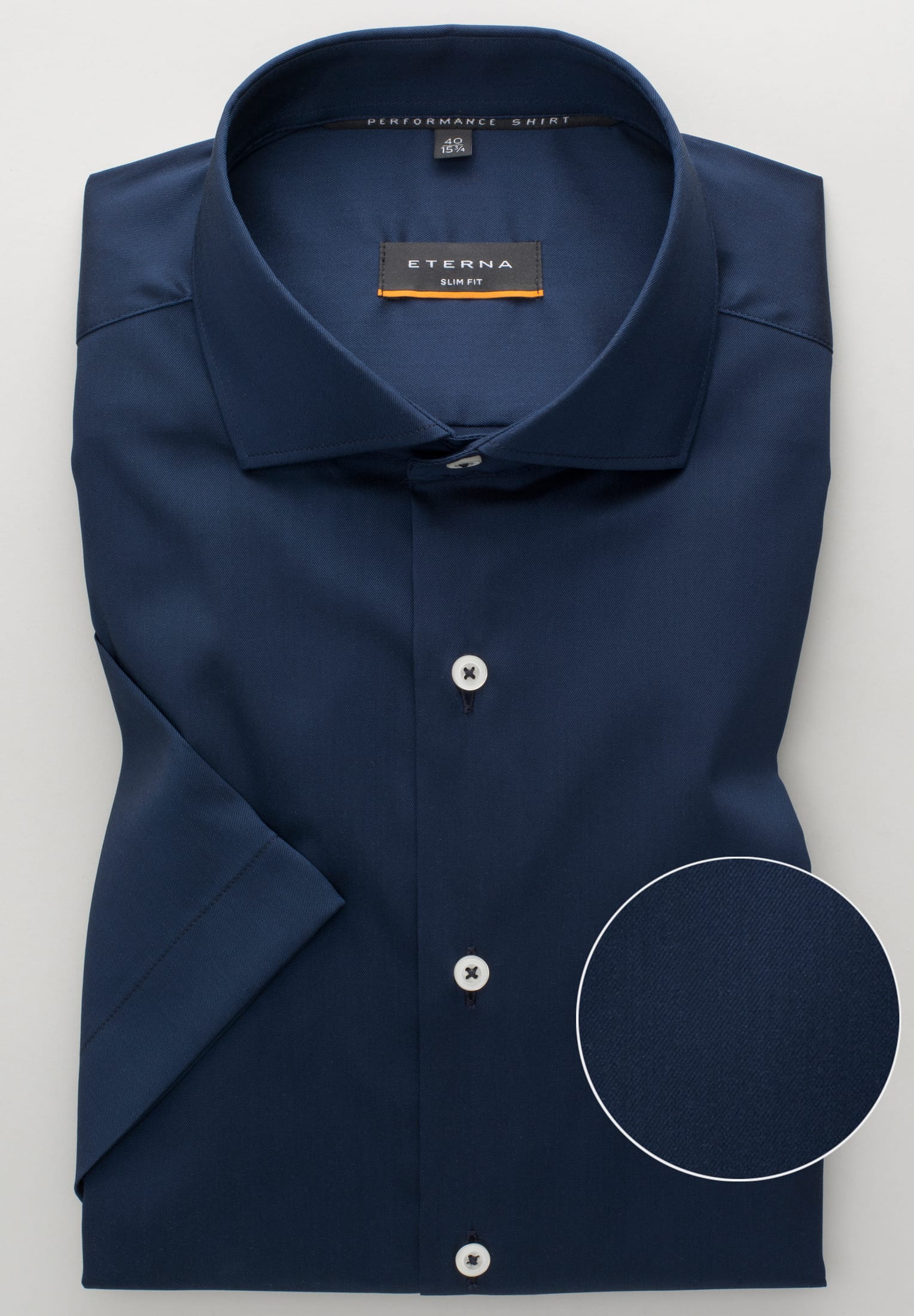 ETERNA SLIM FIT Performance Shirt - Deep Atlantic Navy - 3377-19-G182 von Eterna