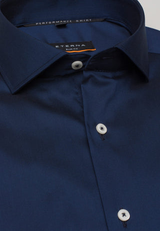 ETERNA SLIM FIT Performance Shirt - Deep Atlantic Navy - 3377-19-G182