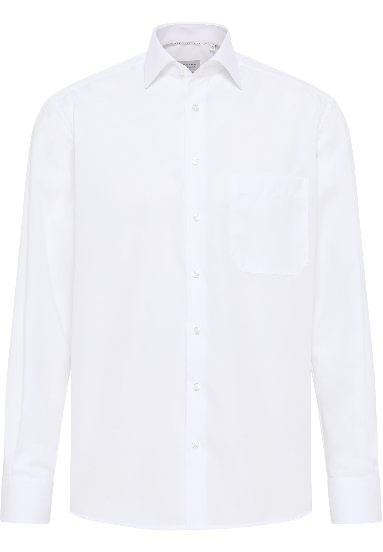 ETERNA COMFORT FIT Langarm Hemd - Pure Ivory Poplin - 1100-00-E19K