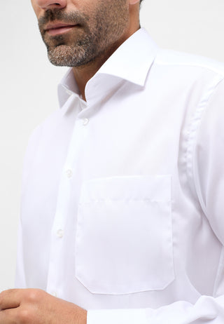 ETERNA COMFORT FIT Langarm Hemd - Pure Ivory Poplin - 1100-00-E19K
