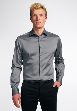 ETERNA Slim Fit Performance Shirt - Steelwood Grey - 3377-35-F170