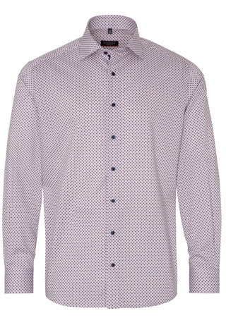 ETERNA MODERN FIT Langarm Hemd - Rose Oxford Navy - 8079-56-X18K