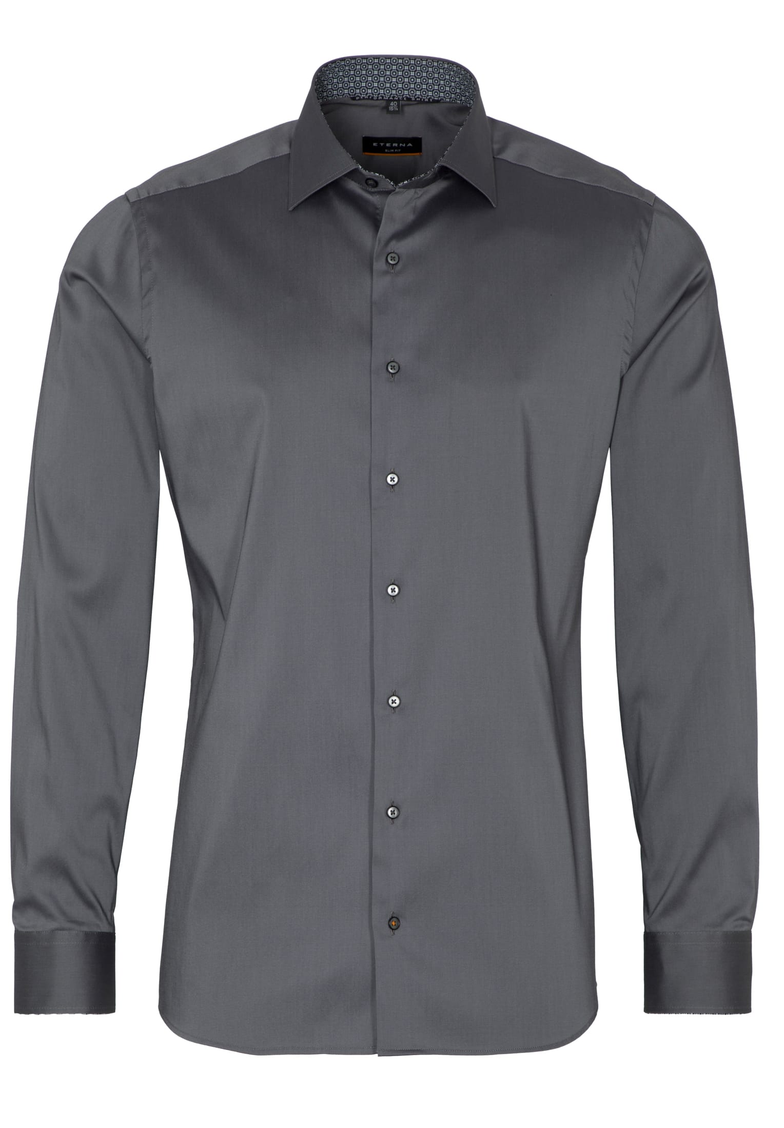 ETERNA Slim Fit Performance Shirt - Midnight Steel Gray - 3377-35-F140