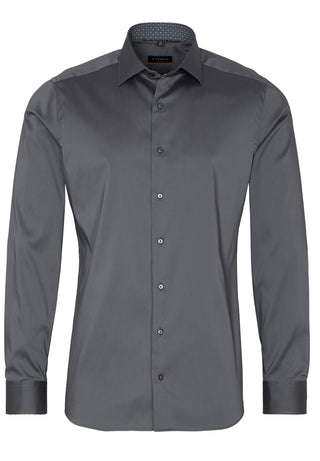 ETERNA Slim Fit Performance Shirt - Midnight Steel Gray - 3377-35-F140
