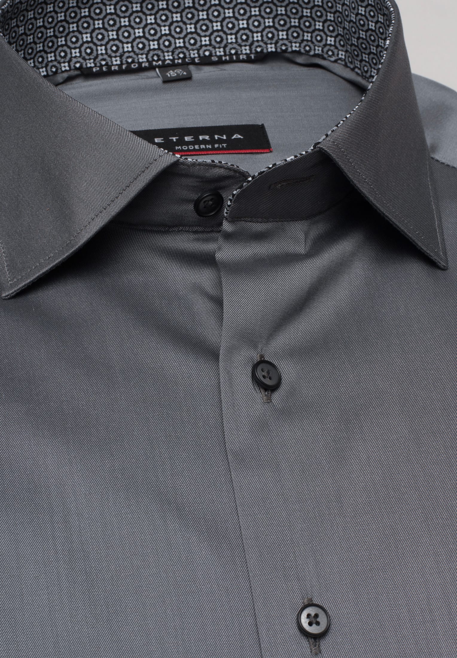 ETERNA MODERN FIT Performance Shirt - Pewter Slate - 3377-35-X14K