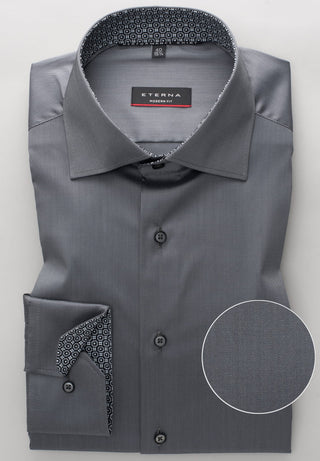 ETERNA MODERN FIT Performance Shirt - Pewter Slate - 3377-35-X14K