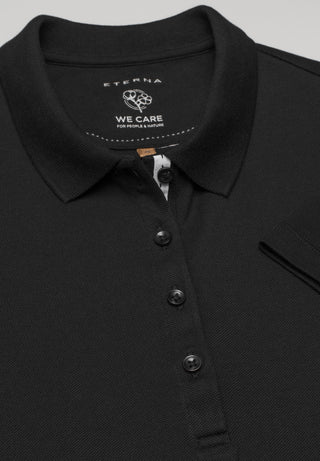 ETERNA CLASSIC FIT Poloshirt - Midnight Silk Black - 5535-39-H530