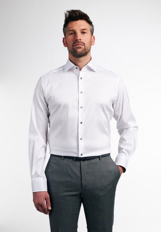 ETERNA SUPER SLIM Performance Shirt Langarm Hemd - Arctic White - 3377-00-Z141