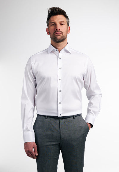 ETERNA SUPER SLIM Performance Shirt Langarm Hemd - Arctic White - 3377-00-Z141 von Eterna