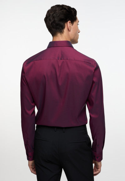 ETERNA COMFORT FIT Performance Shirt Langarm Hemd - Plum Royale Twill - 3377-58-E17K von Eterna