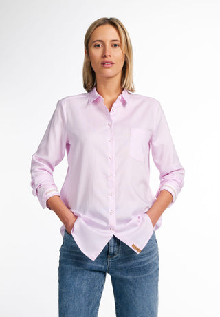 ETERNA CLASSIC FIT Langarm Bluse - Lavender Mist - 5531-52-D726