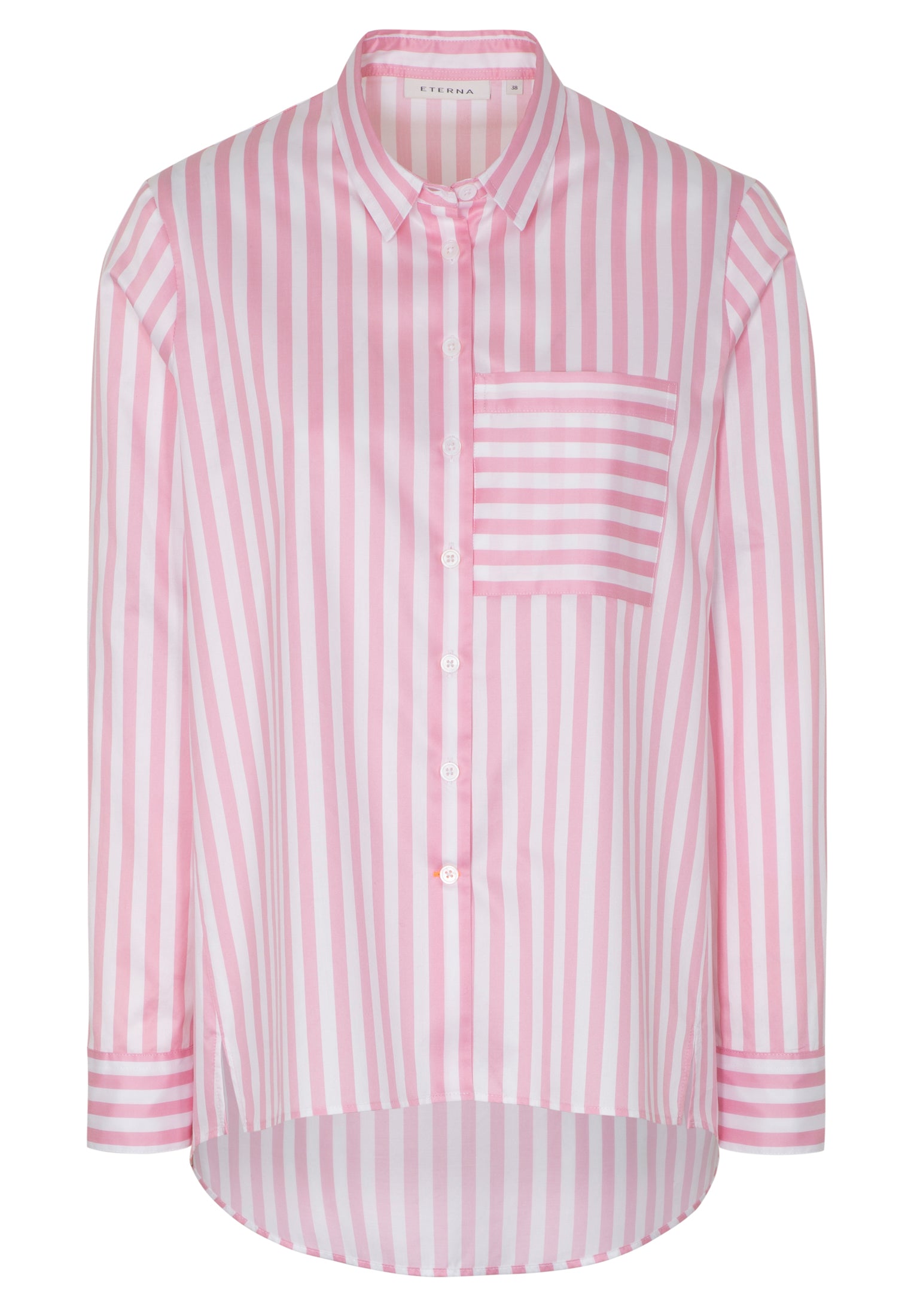 ETERNA CLASSIC FIT Bluse - Candy Stripe Pink - 6050-52-D933