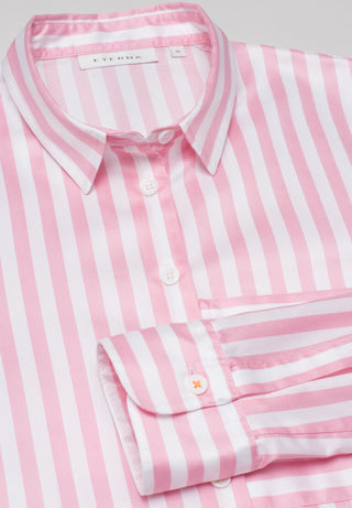 ETERNA CLASSIC FIT Bluse - Candy Stripe Pink - 6050-52-D933