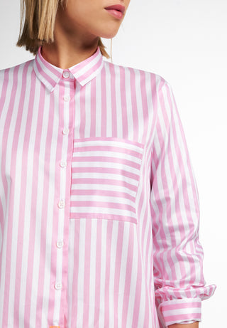 ETERNA CLASSIC FIT Bluse - Candy Stripe Pink - 6050-52-D933