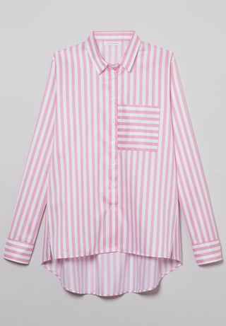 ETERNA CLASSIC FIT Bluse - Candy Stripe Pink - 6050-52-D933