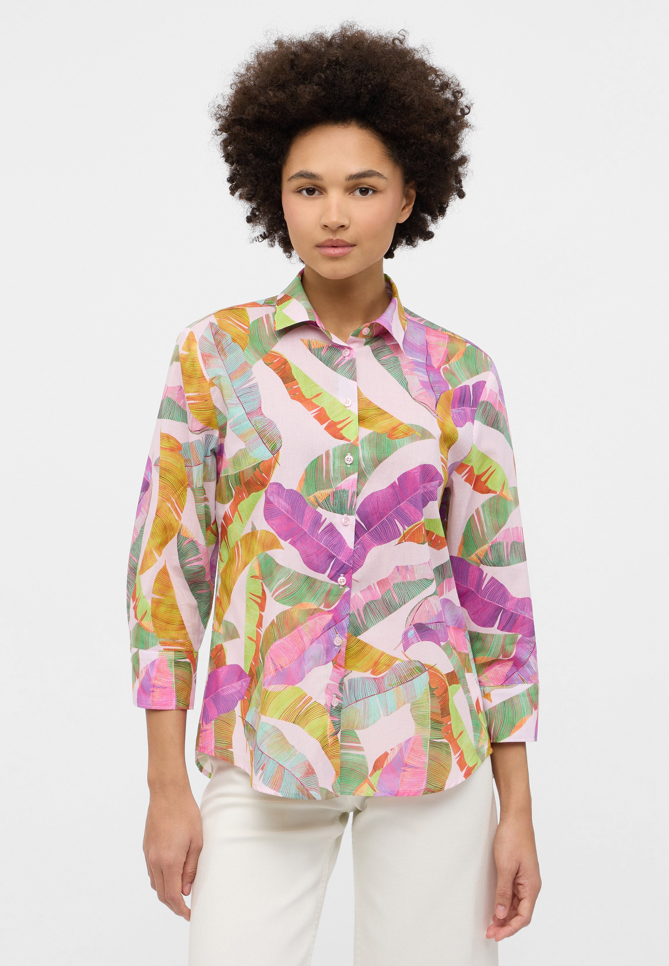ETERNA REGULAR FIT Bluse - Flamingo Parade Pink - 7181-51-R352