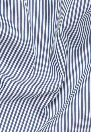 ETERNA REGULAR FIT Langarm Bluse - Coastal Ripple Blue - 6419-19-D279