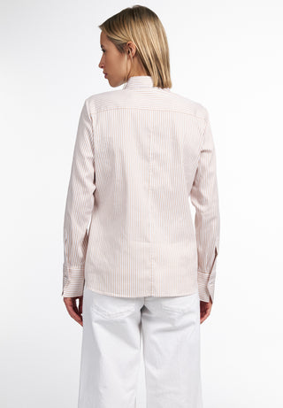ETERNA REGULAR FIT Bluse - Honey Stripe Sand - 6281-20-D708