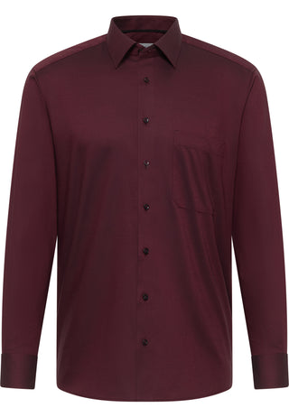 ETERNA COMFORT FIT Langarm Hemd - Velvet Plum Red - 8464-97-E181