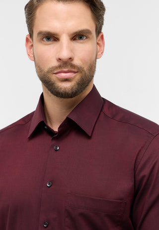 ETERNA COMFORT FIT Langarm Hemd - Velvet Plum Red - 8464-97-E181