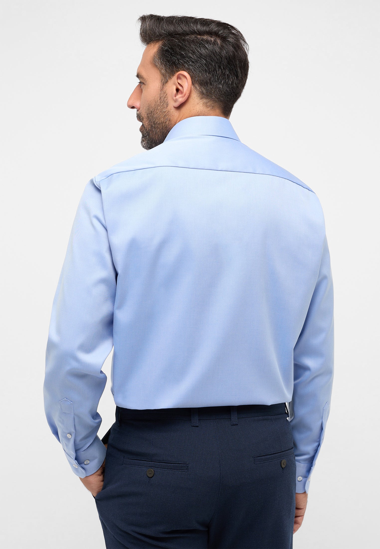 ETERNA COMFORT FIT Cover Shirt Twill - Sky Mist Blue - 8817-14-E19K von Eterna